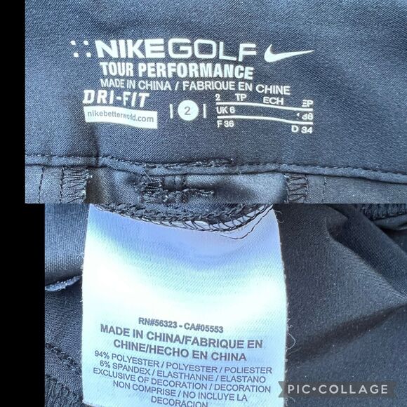 Nike Golf Tour Performance Dri Fit Cropped Pants Size 2 - Picture 3 of 4